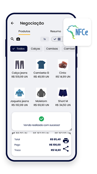 Emissão de NFC-e direto do sistema Único Vendas